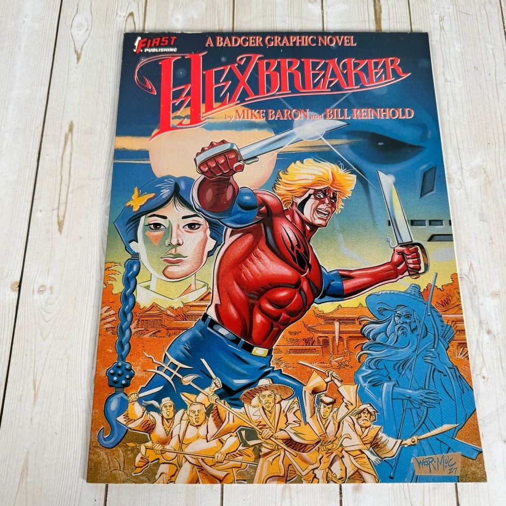 Hexbreaker Mike Baron Bill Reinhold 1988 First Printing Graphic Novel First